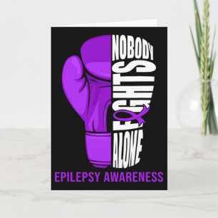 Carte Gants de boxe Personne ne combat seul Epilepsie Ca