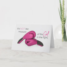 Gants en boîte rose Cancer Encouragement