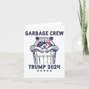Carte Garbyge Crew Vote Trump 2024 Rac républicain drôle