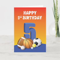 Garçon 5e anniversaire Sports Balls