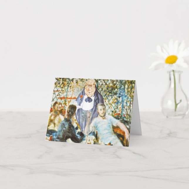 Carte Garçon à la fête nautique (Renoir) (Petite plante)