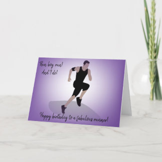 Carte Garçon Amputee Runthday