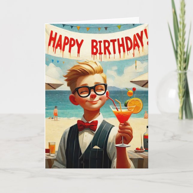 Carte Garçon d'anniversaire (Devant)