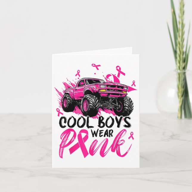 Carte Garçons cool de Monster Truck portent Nk Awar canc (Devant)