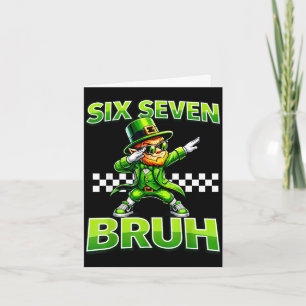 Carte Garçons jour de la Saint-Patrick 67 lutin dab six