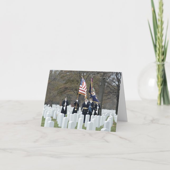 Carte Garde d'honneur de cimetière national d'Arlington (Devant)