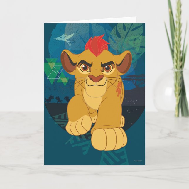 Carte Garde-lions | Kion Safari graphique (Devant)