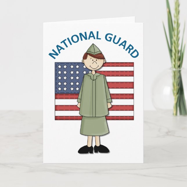 Carte Garde nationale Femme personnalisable (Devant)