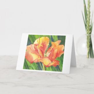 Carte Garden Flourish watercolor art greeting card
