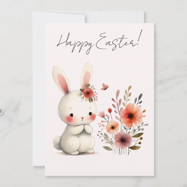 Carte Garden Grace – Easter Bunny Delight (Devant)