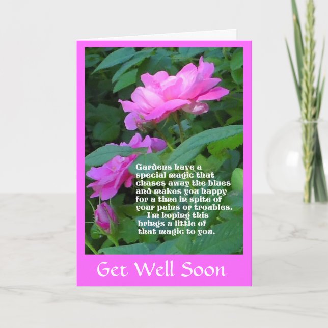 Carte Garden Magic Get Well Card (Devant)