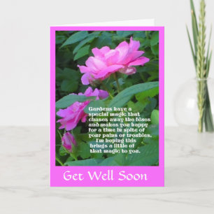 Carte Garden Magic Get Well Card
