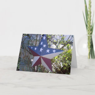 CARTE GARDEN PATRIOTIC STAR