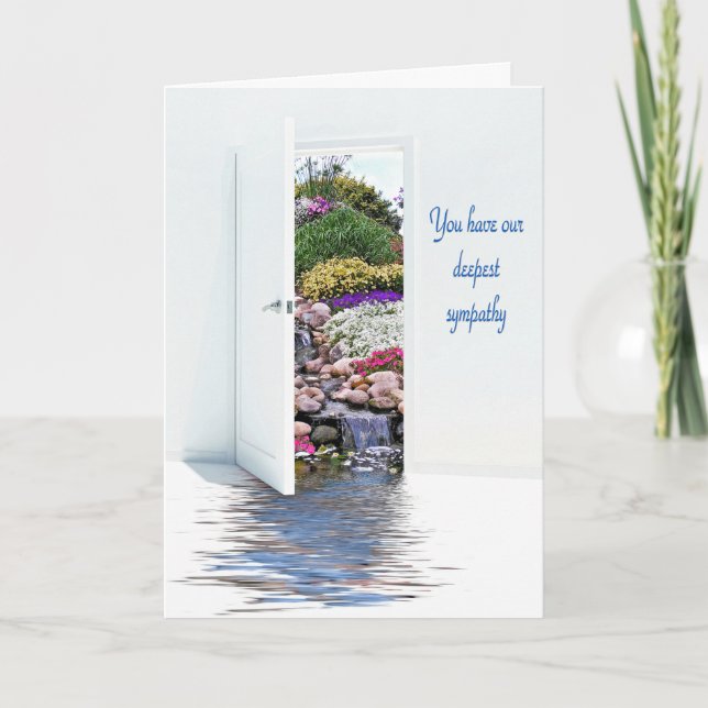 Carte Garden Waterfalls sympathie du couple Card (Devant)