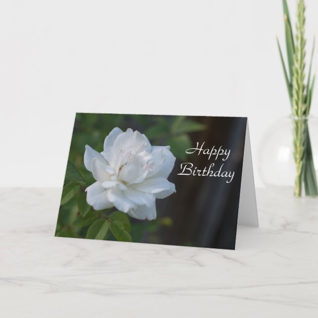 Carte Gardénia de joyeux anniversaire (Devant)