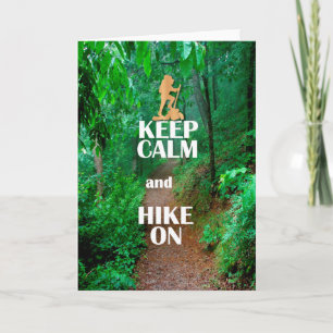Carte Gardez le calme et la marche