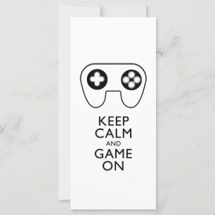 Carte GARDEZ LE CALME ET LE JEU EN MARCHE - Pavé de jeu