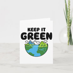 Carte Gardez-Le Vert Jour des terres Planète De l'enviro