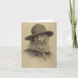 Carte Gardez votre visage vers la note de Whitman de