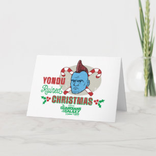 Carte Gardiens de la Galaxie Graphique de Noël Yondu