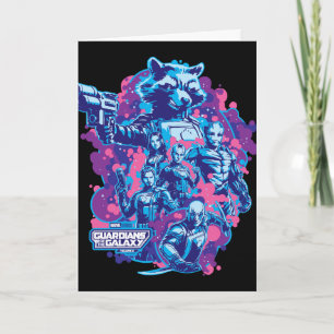 Carte Gardiens de la Galaxie Graphique d'équipe stylisé