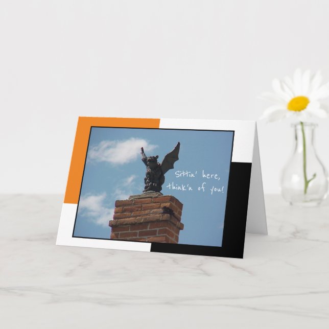 Carte Gargoyle Funny (Petite plante)