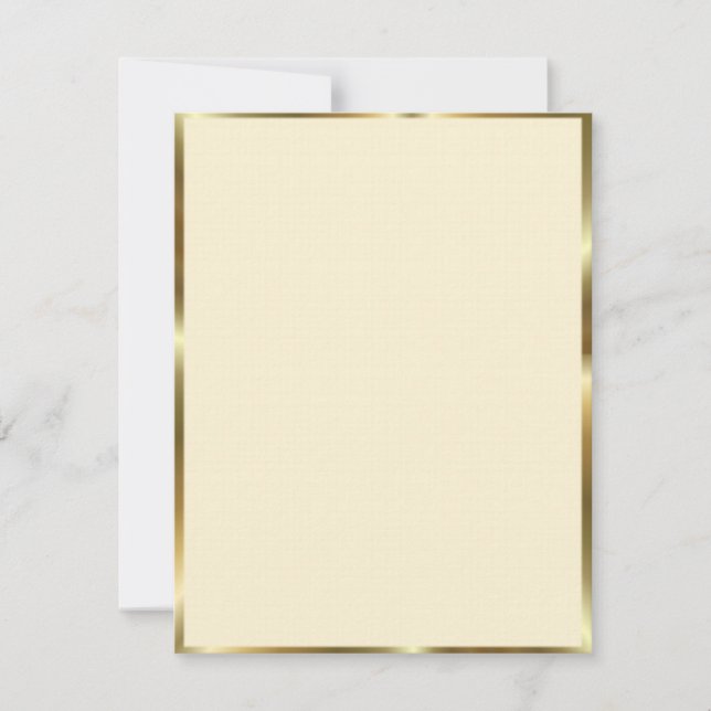 Carte Garniture Ivoire & Or (Devant)