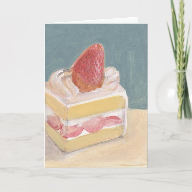 Carte Gâteau à la fraise 2 (Devant)