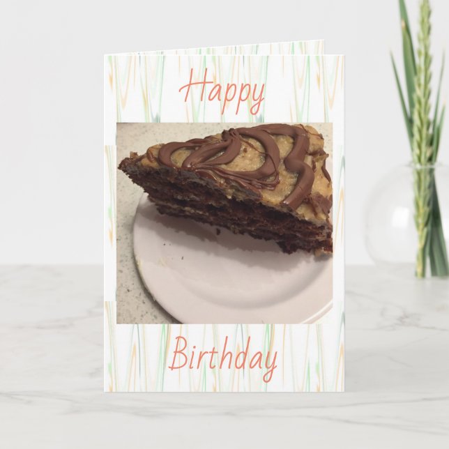 Carte Gâteau au chocolat allemand (Devant)