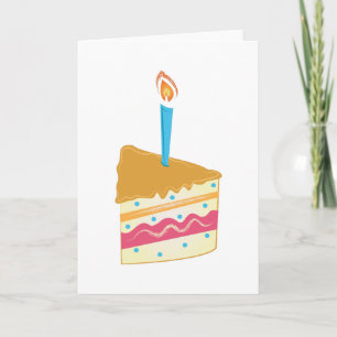 Carte Gâteau d'anniversaire