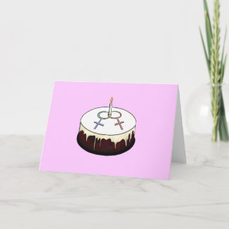 Carte Gâteau d'anniversaire lesbien