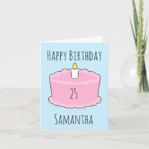 gâteau d'anniversaire rose
