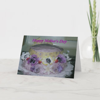 Carte Gâteau de la fête des mères