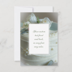 Carte Gâteau de Mariage