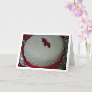 Carte Gâteau de Noël anglais traditionnel