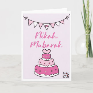 Carte Gâteau Nikah Mubarak