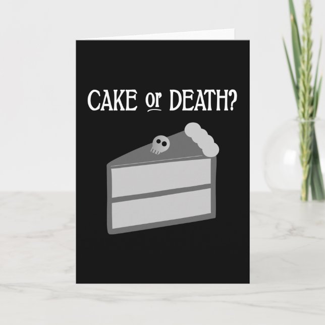 Carte Gâteau ou mort ? (Devant)
