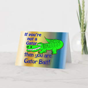 Carte Gator Bait salutations