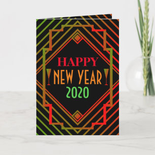 Carte Gatsby Miami 1920's New Year Greeting