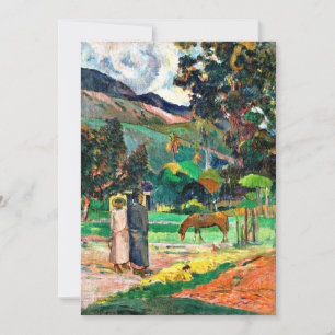 Carte Gauguin - Paysage tahitien, 1892