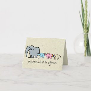 Carte gay elephant mothers day card