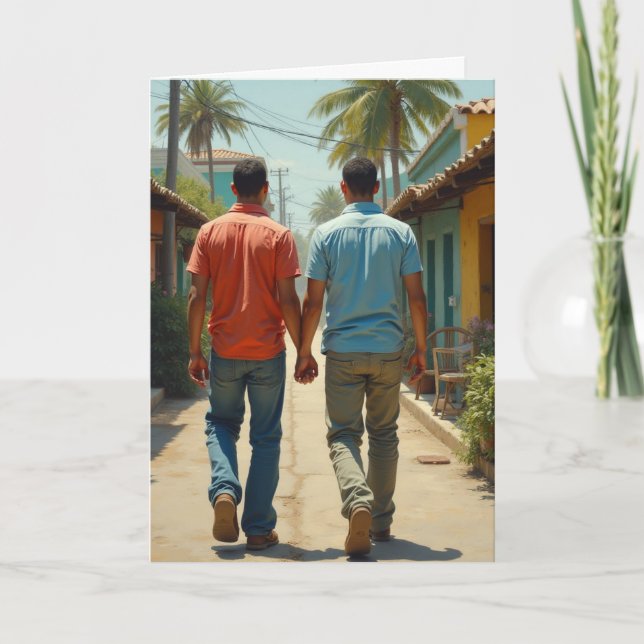Carte Gay lgbtq la nuit dernière était magique (Devant)