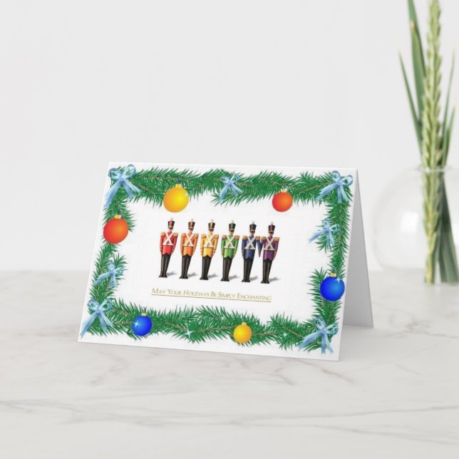 Carte Gay Nutcracker Soldiers Holiday (Devant)