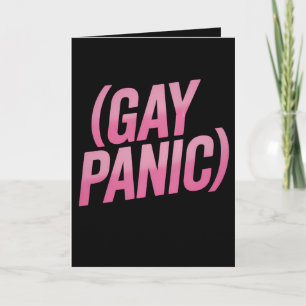 Carte Gay Panic Gay LGBTQ - Fierté de la protestation