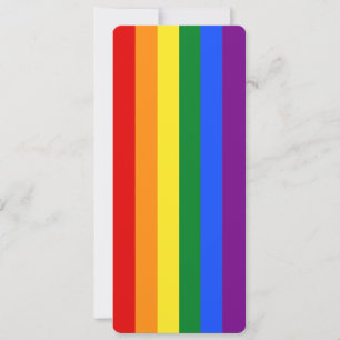 Carte Gay pride - drapeau Arc-en-ciel Notes Signet