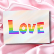Gay pride LGBT rainbow flag L'amour est l'amour LG