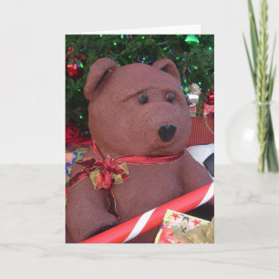 Carte géante d'ours de Noël