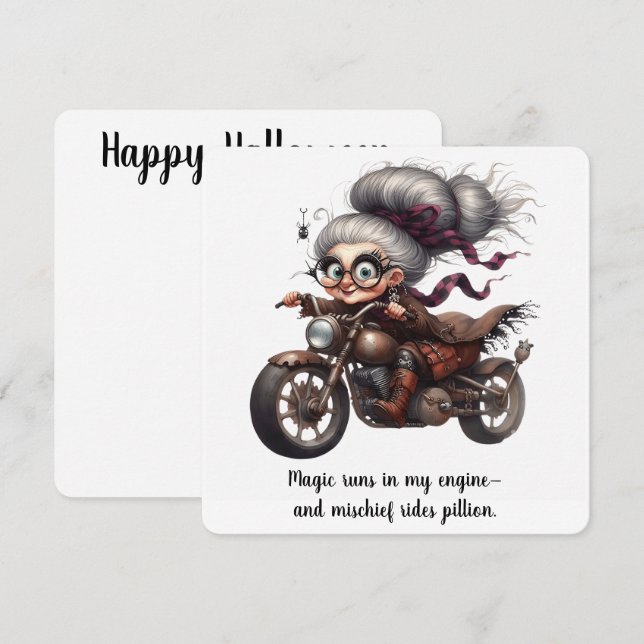 Carte Gears, Ghouls & Granny Glam (Devant / Derrière)