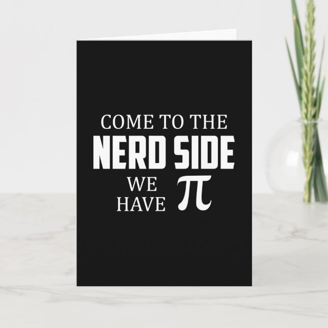 Carte Geek nerd Math Science Ordinateur Drôle Idée cadea (Devant)