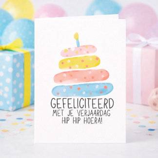 Carte Gefeliciteerd met je verjaardag Cupcake Kaars 